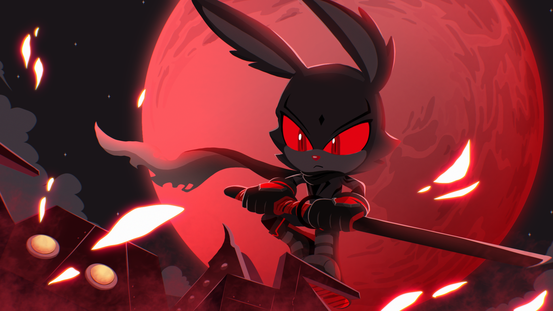 The Blood Moon Dark The Rabbit by KanaYanga on DeviantArt