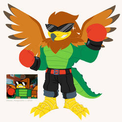 Hawkodile ( Unikitty! X Sonic )