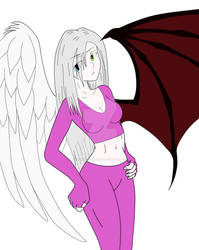 Angela with Wings (and color)