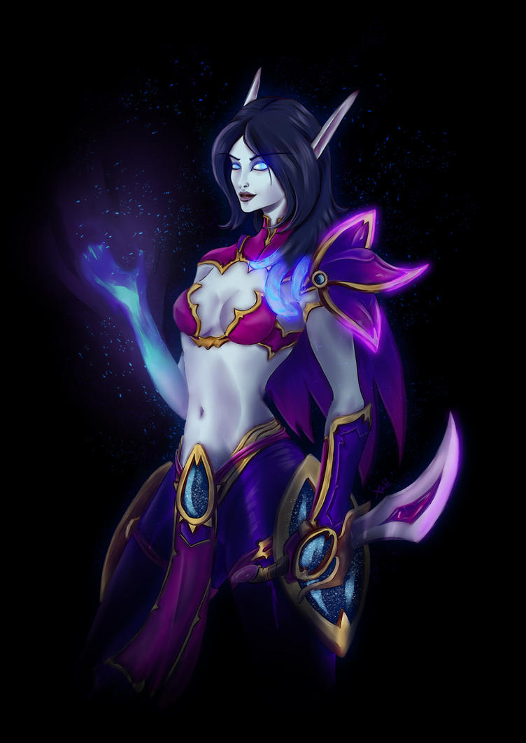 Void Elf Female Wallpaper. 