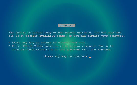 The Blue Screen of Death