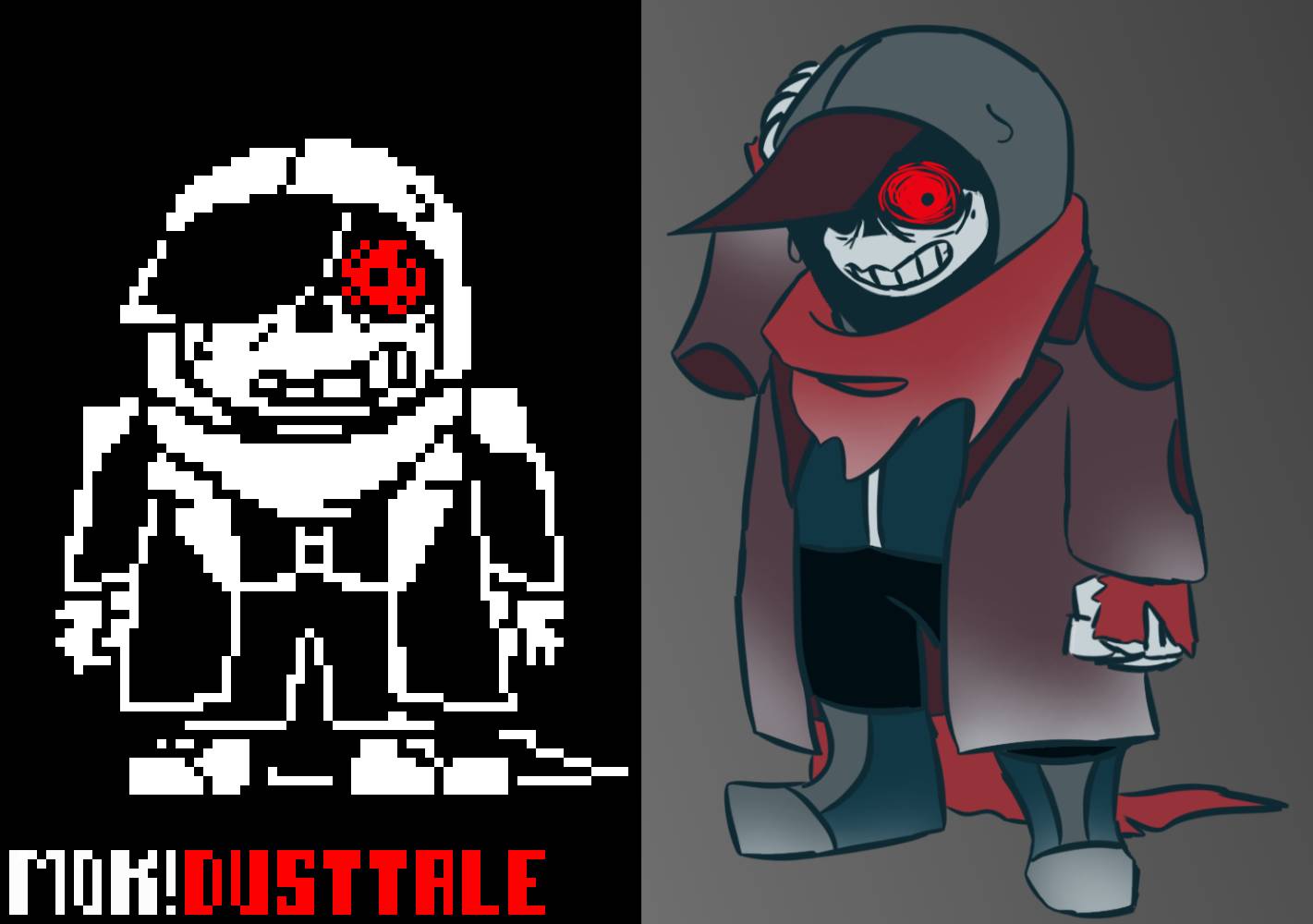 M0k!Dusttale v2 by Medi0creKing on DeviantArt