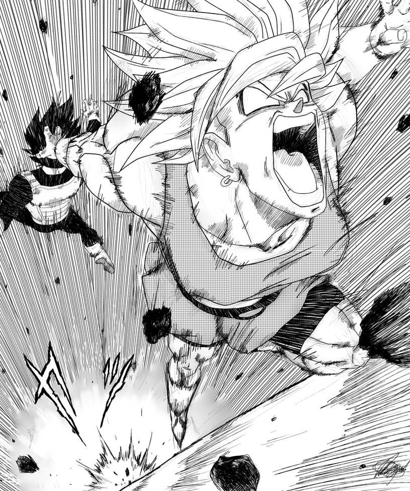 Dragon Ball Super - Kale vs Vegeta by DBKAI