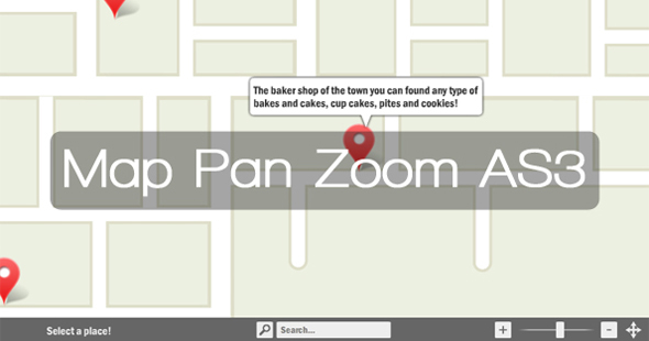 Map Zoom Pan As3