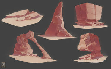 Rock formations.