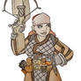 Dwarven rogue w. crossbow - colored