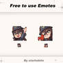 Free to use Hutao Emotes