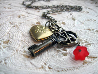 Vintage Love Charm Necklace