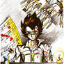 Vegeta at the Piano - Colored