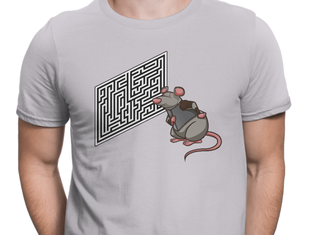 Rat Figuring out Maze Short-Sleeve T-Shirt