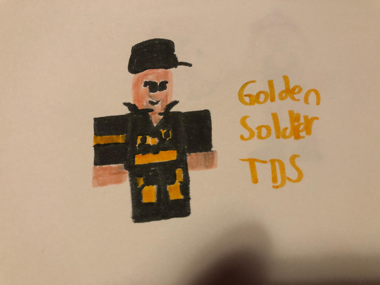A rare photo of golden soldier and golden pyro : r/TDS_Roblox