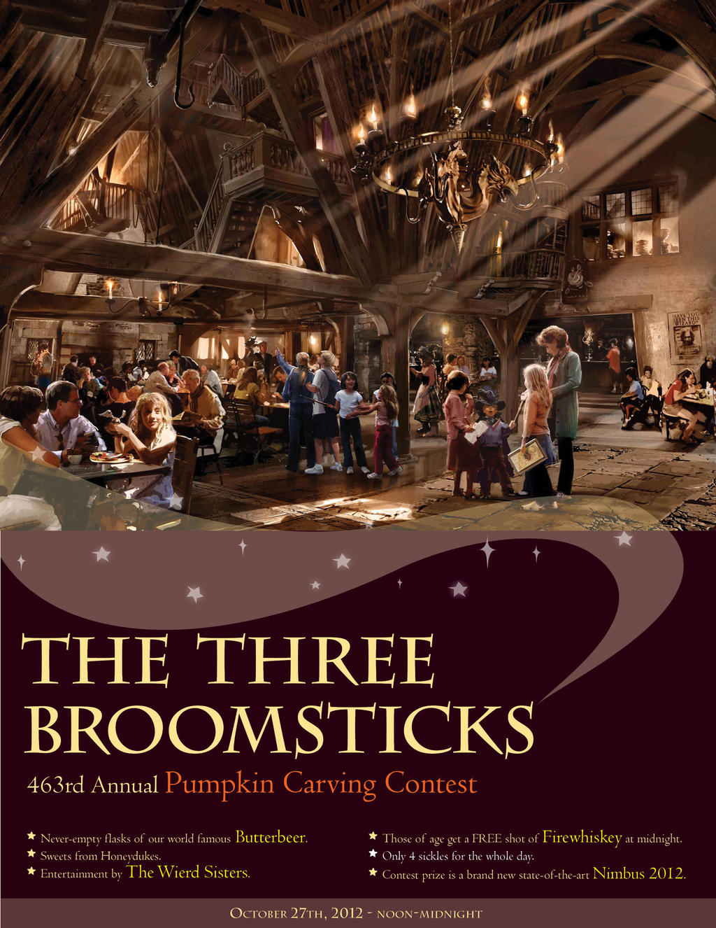 The Three Broomsticks Ad Picture Window