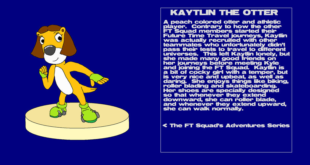 Kaytlin Writing Character Info: Kaytlin the Otter by kylgrv on DeviantArt