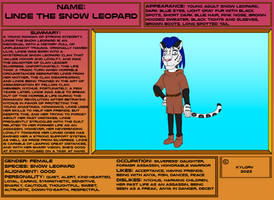 OC Template: Linde the Snow Leopard