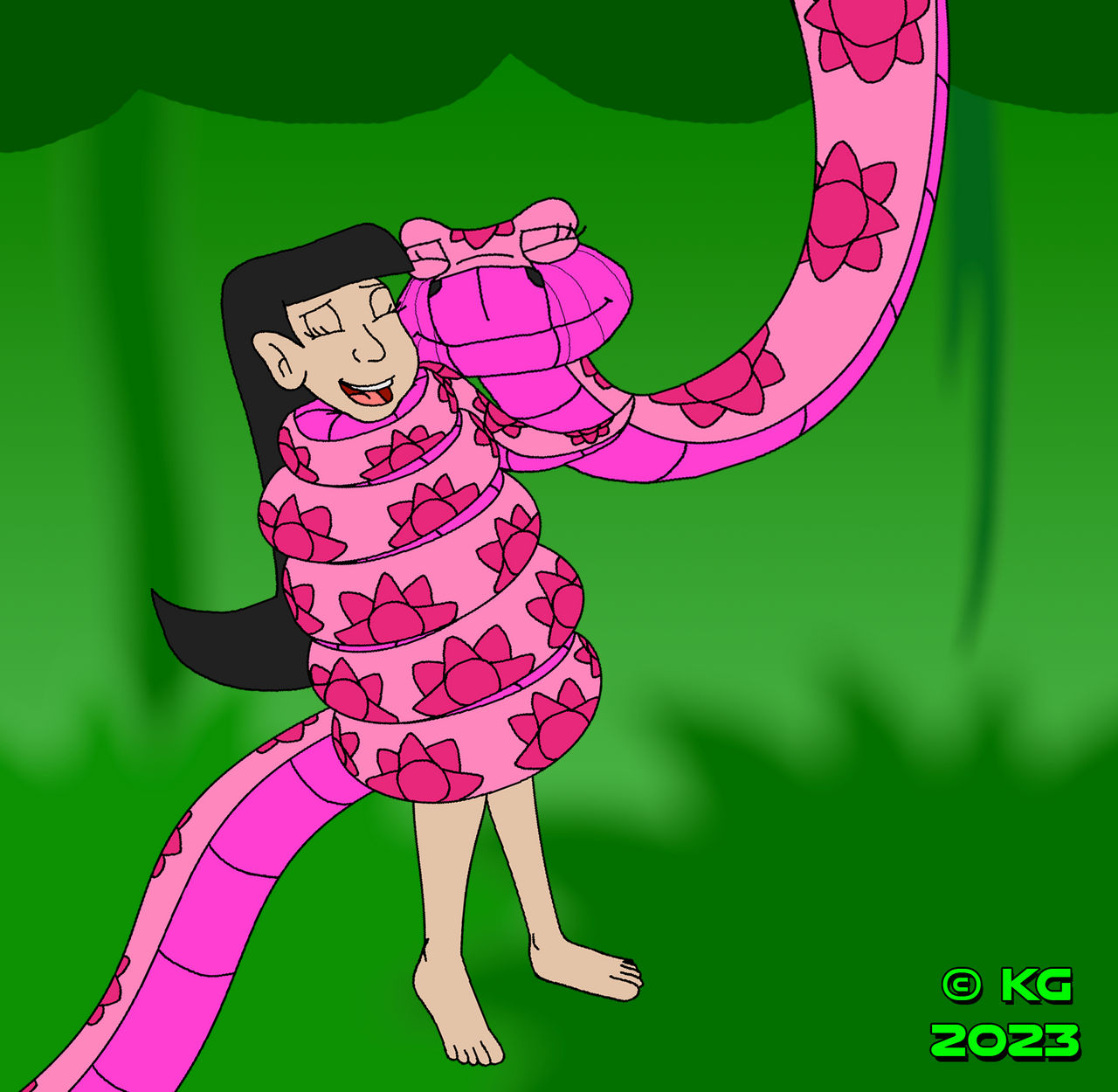 Snuggle Python Snuggled By An Affectionate Python by kylgrv on DeviantArt