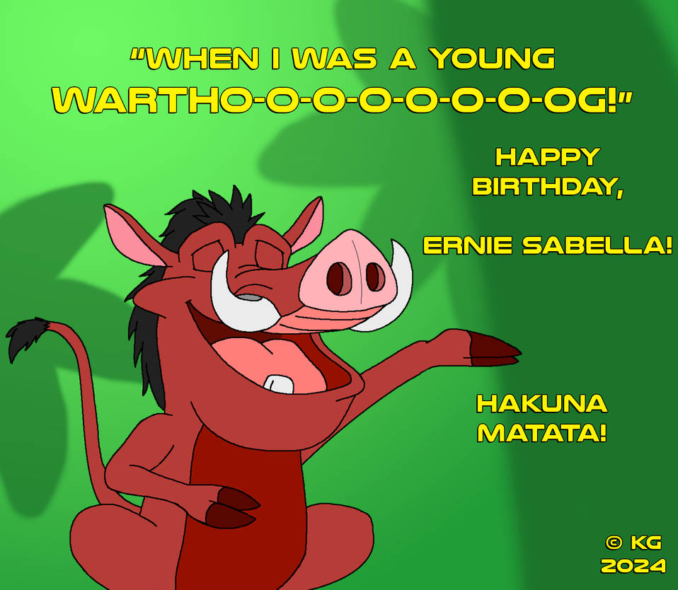 When I Was A Young Warthog For Ernie Sabella By Kylgrv On DeviantArt When i was a young warthog for ernie sabella by kylgrv on deviantart