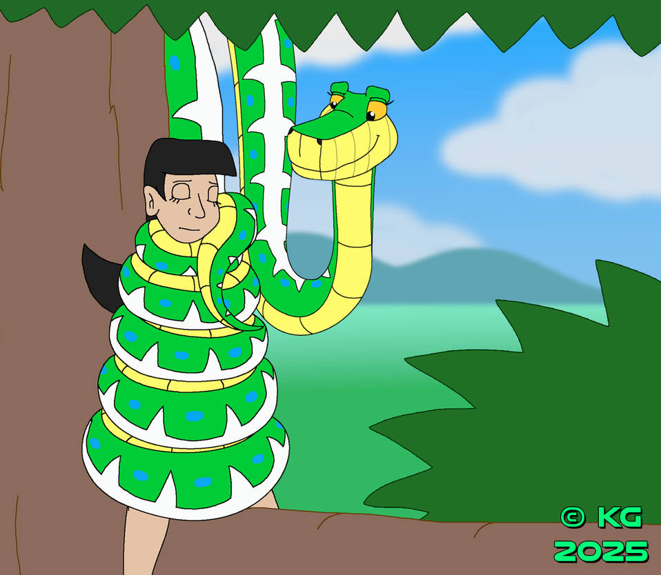 A Nap In The Wise Python's Coils by kylgrv on DeviantArt