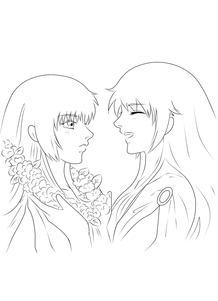 [Line Art] Road Untraveled - Saint Seiya Fic cover