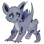 corrupted kyanite - chibi