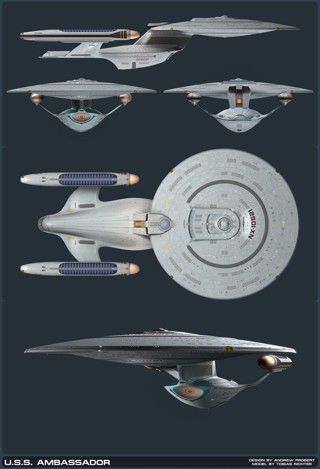 Deviantart Ambassador Class Ambassador class (Probert design) by temp890 on DeviantArt