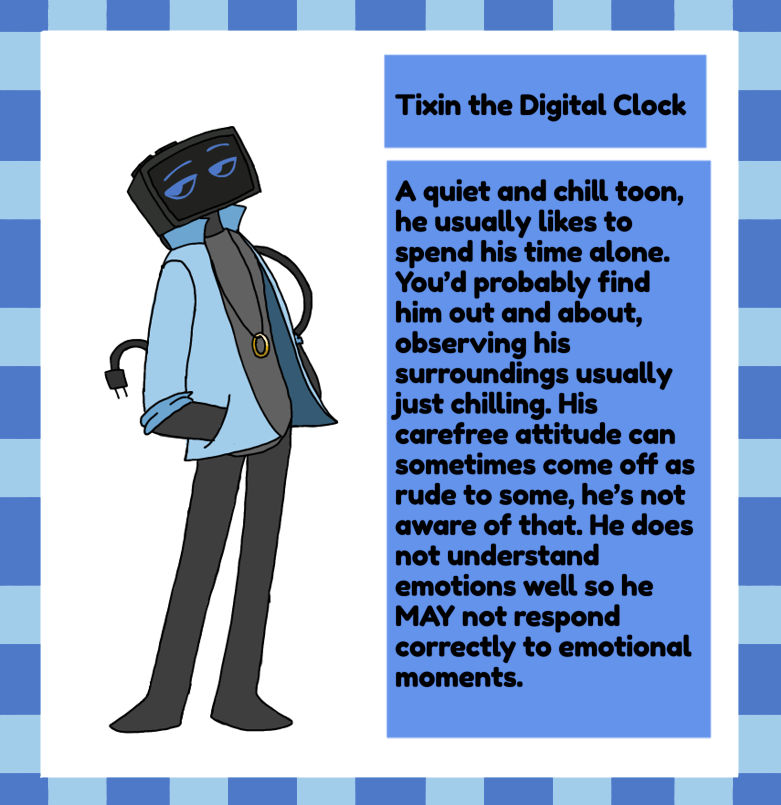 Tixin the Digital Clock (dandys world oc) by Starri00 on DeviantArt