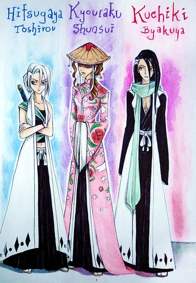 Hitsugaya/Kyouraku/Byakuya