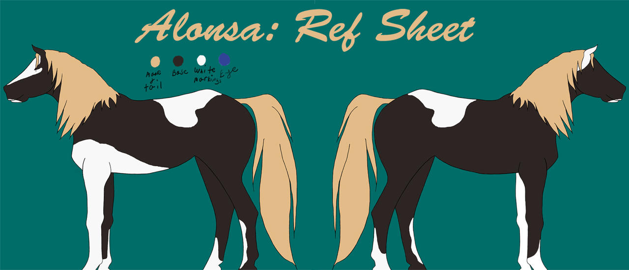 Alonsa Ref sheet by AlissaD