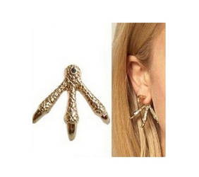 Golden Talon Claw Earrings