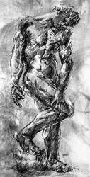 Rodin's Adam ... by SolarStorm