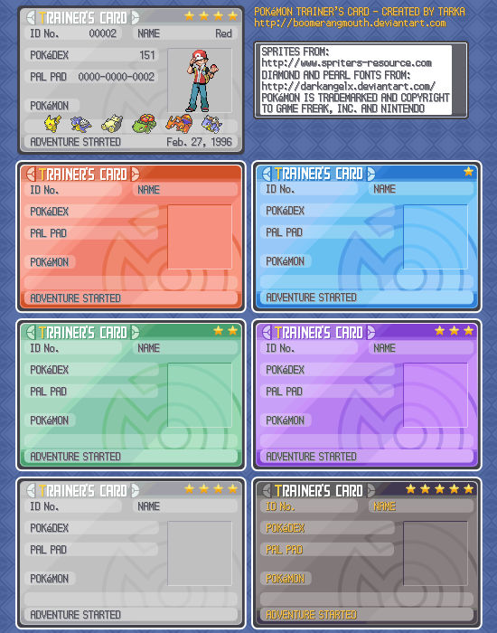 PKMN Trainer's Card Template by boomerangmouth on DeviantArt PKMN Trainer's Card Template by boomerangmouth on DeviantArt