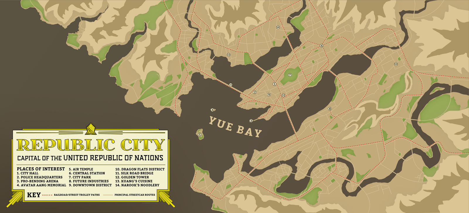 Republic City Map