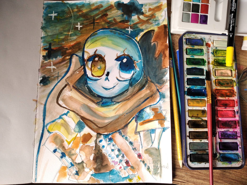 Ink sans fan art. by Bubbleteacrown on DeviantArt