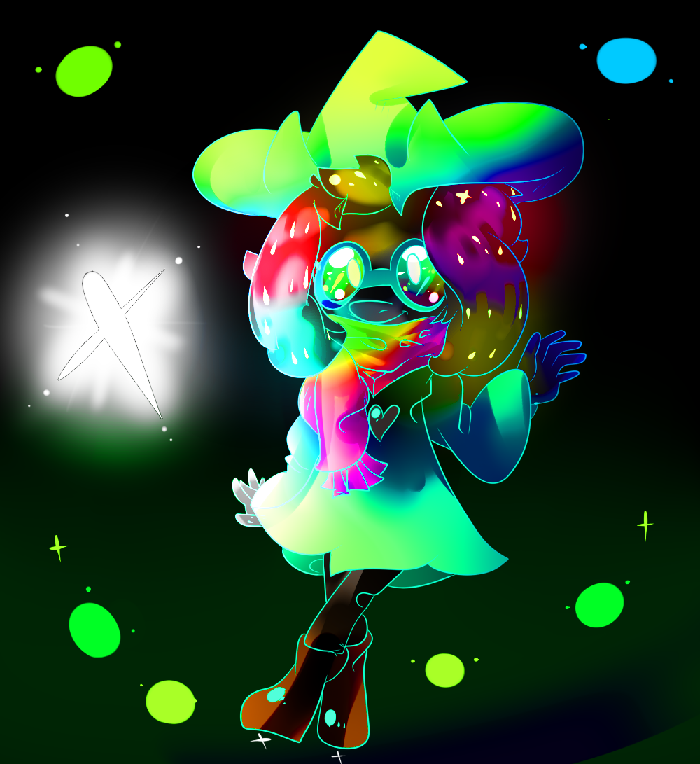 Light Ralsei Ralsei and Rainbow light! by GlassyV on DeviantArt