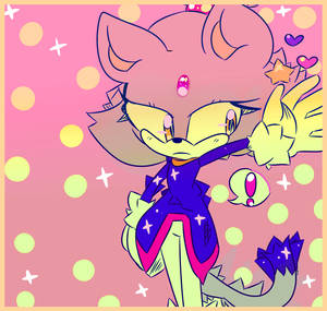 Blaze The Cat (Sonic Art!)