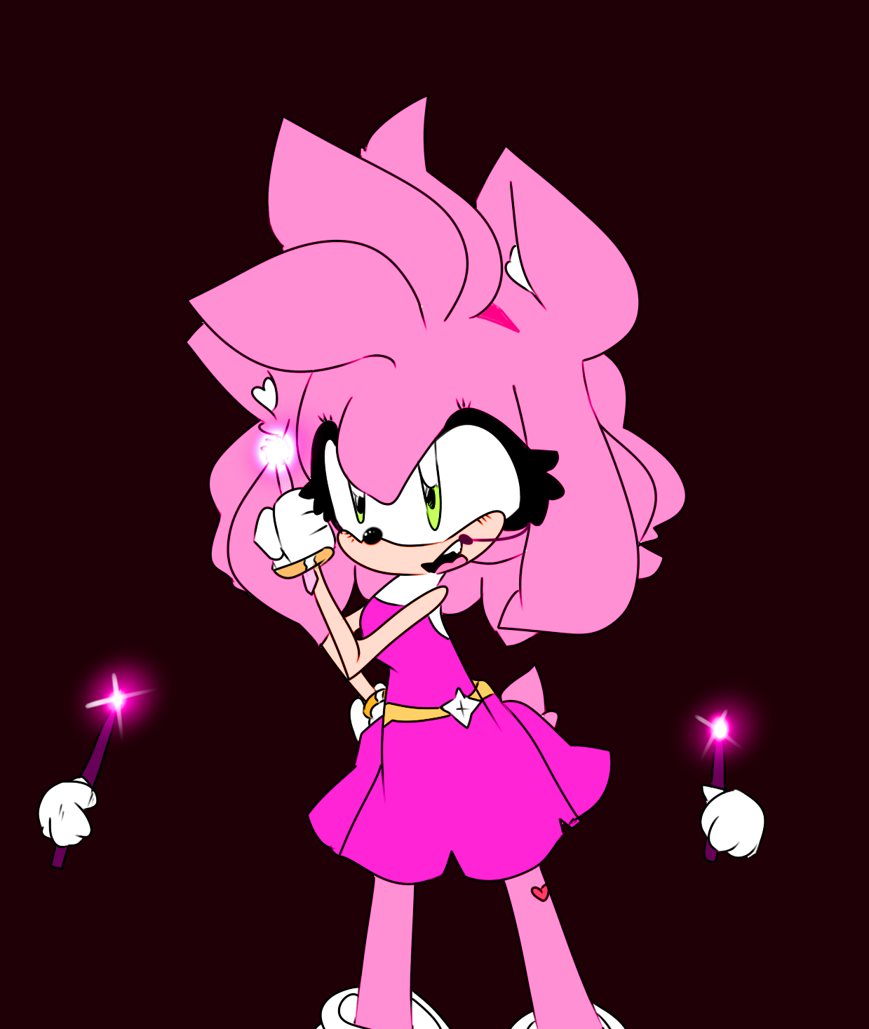 Amy Rose Rouk Amy Rose Rock N Rock Pink Moon by Bubbleteacrown on DeviantArt