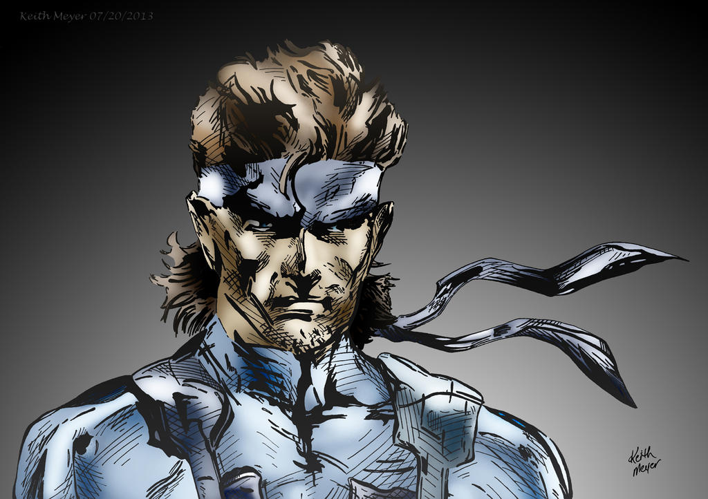 Solid Snake (Color) by KeithMeyerArt on DeviantArt