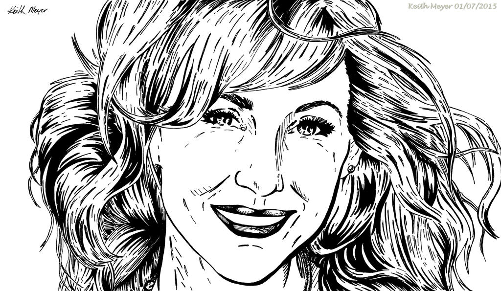 Kari Byron (Ink) by KeithMeyerArt on DeviantArt