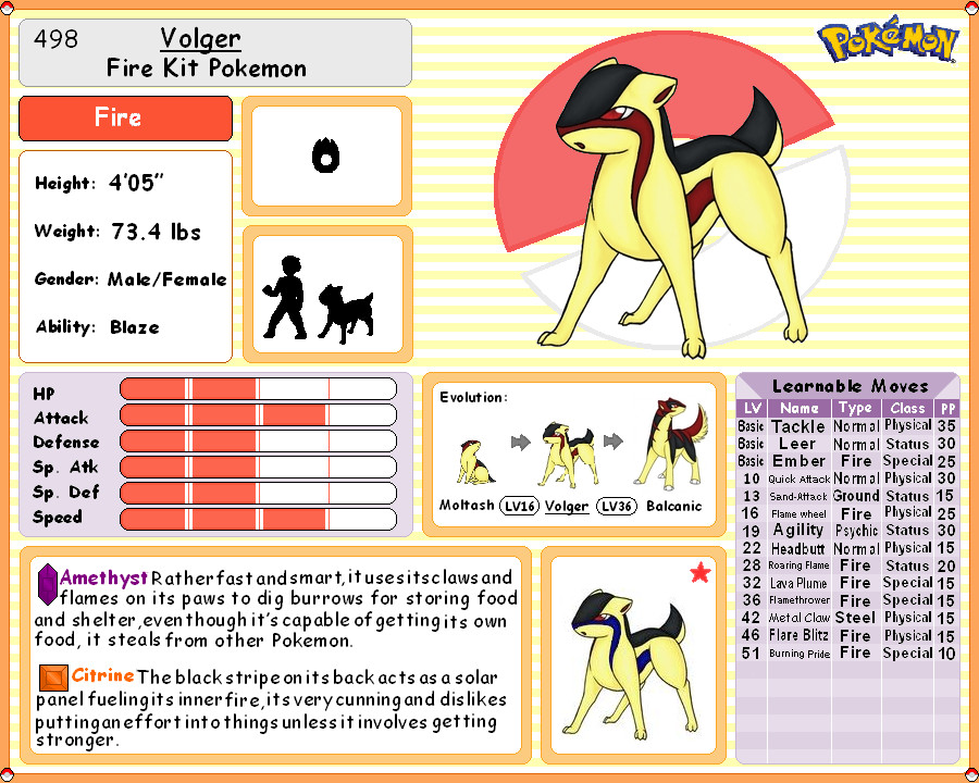 Volger Pokedex Entry