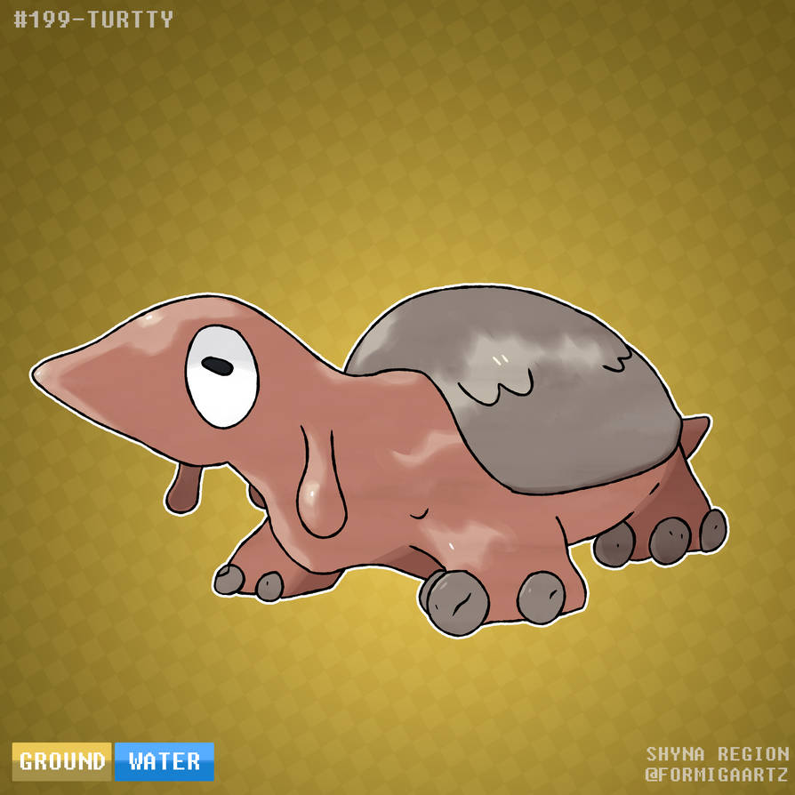 Turly Pokemon #199 - Turtty by FormigaArtz on DeviantArt
