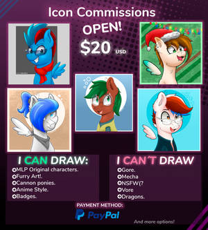 ICON COMMISSIONS OPEN