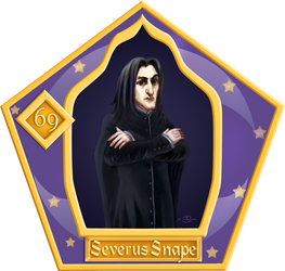 Chocolate frog cards. Severus Snape