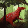 Iguanodont in the forest