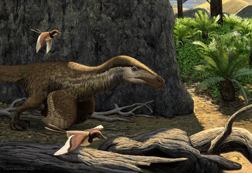 Velociraptor and Gobipteryx