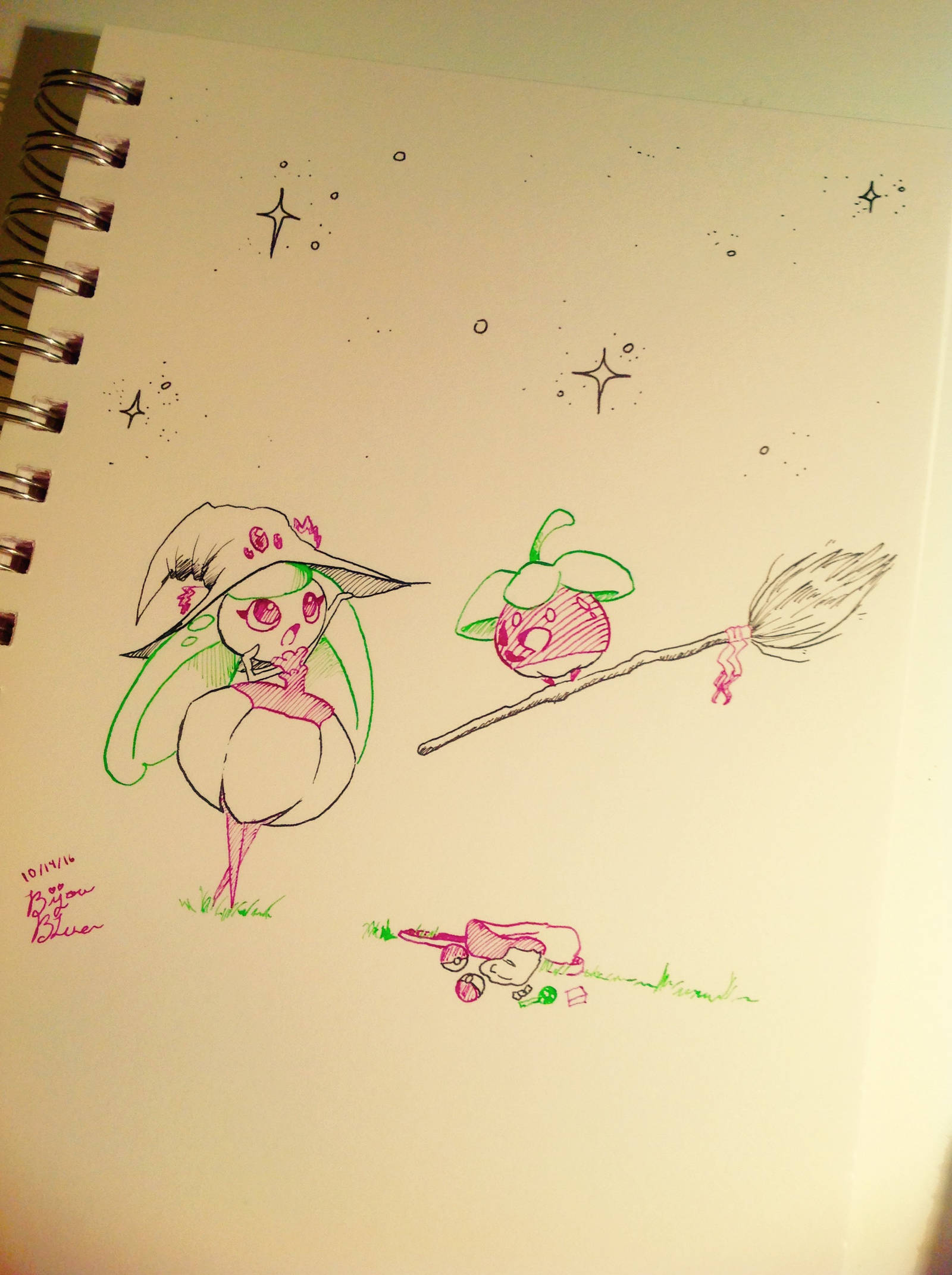 Inktober Day 14! {Best Witch in Town} by BijouBlue