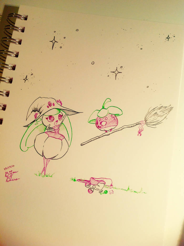 Inktober Day 14! {Best Witch in Town} by BijouBlue