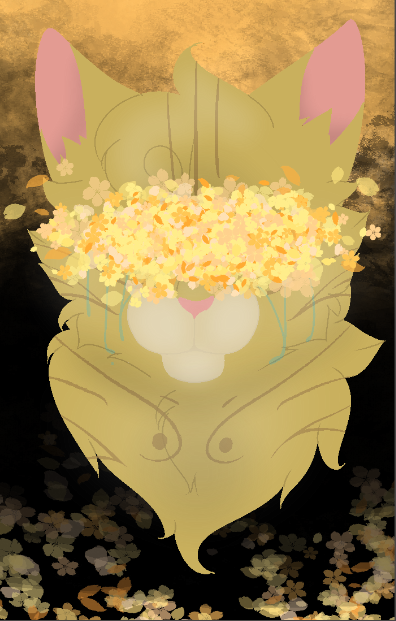 Golden flowers