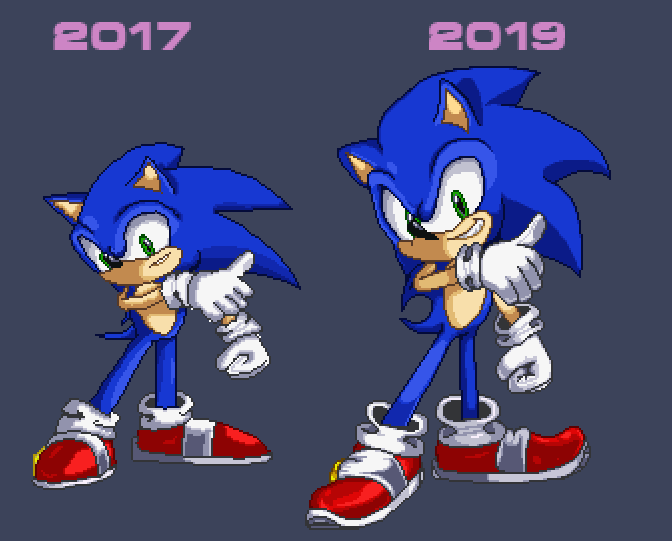 Pixilart - Amy Sprite Evolution by I-like-Sonic-91