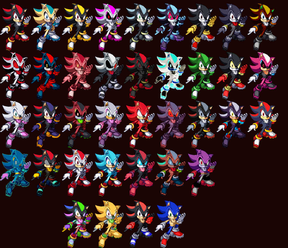 SSF2 Shadow Palletes by Kanimy0 on DeviantArt