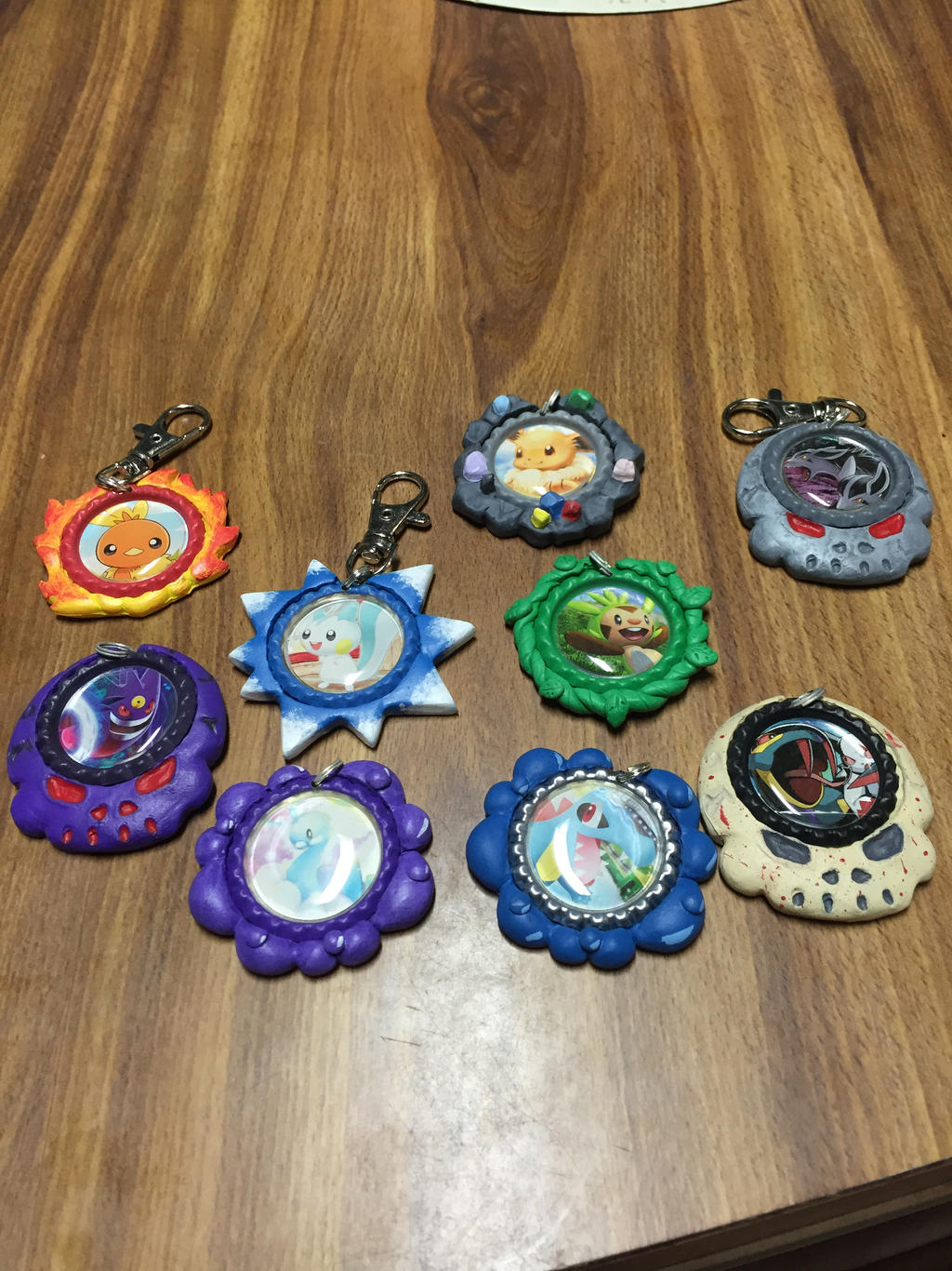 Pokemon Card Keychains