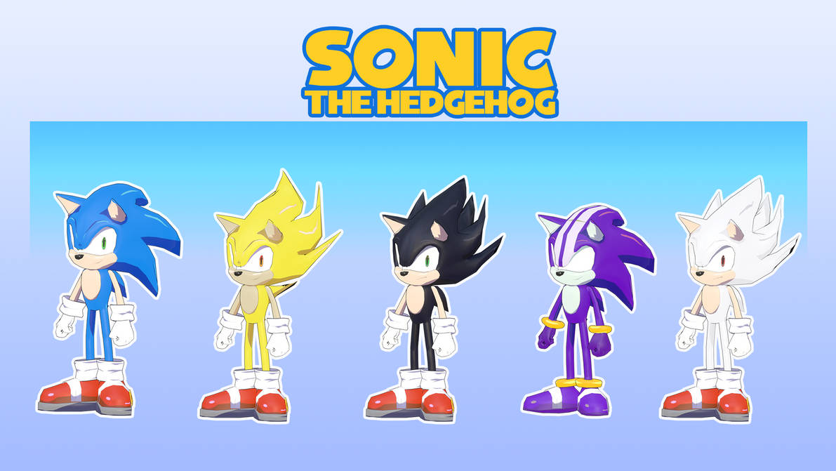 Sonic 3D Rigged Model by FlamelexArt on DeviantArt